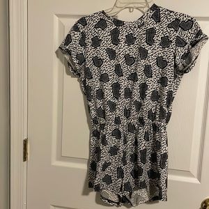 Black & White Romper